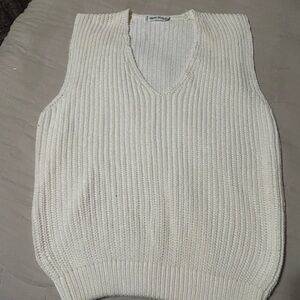 Esprit Cream V-Neck Sweater Vest